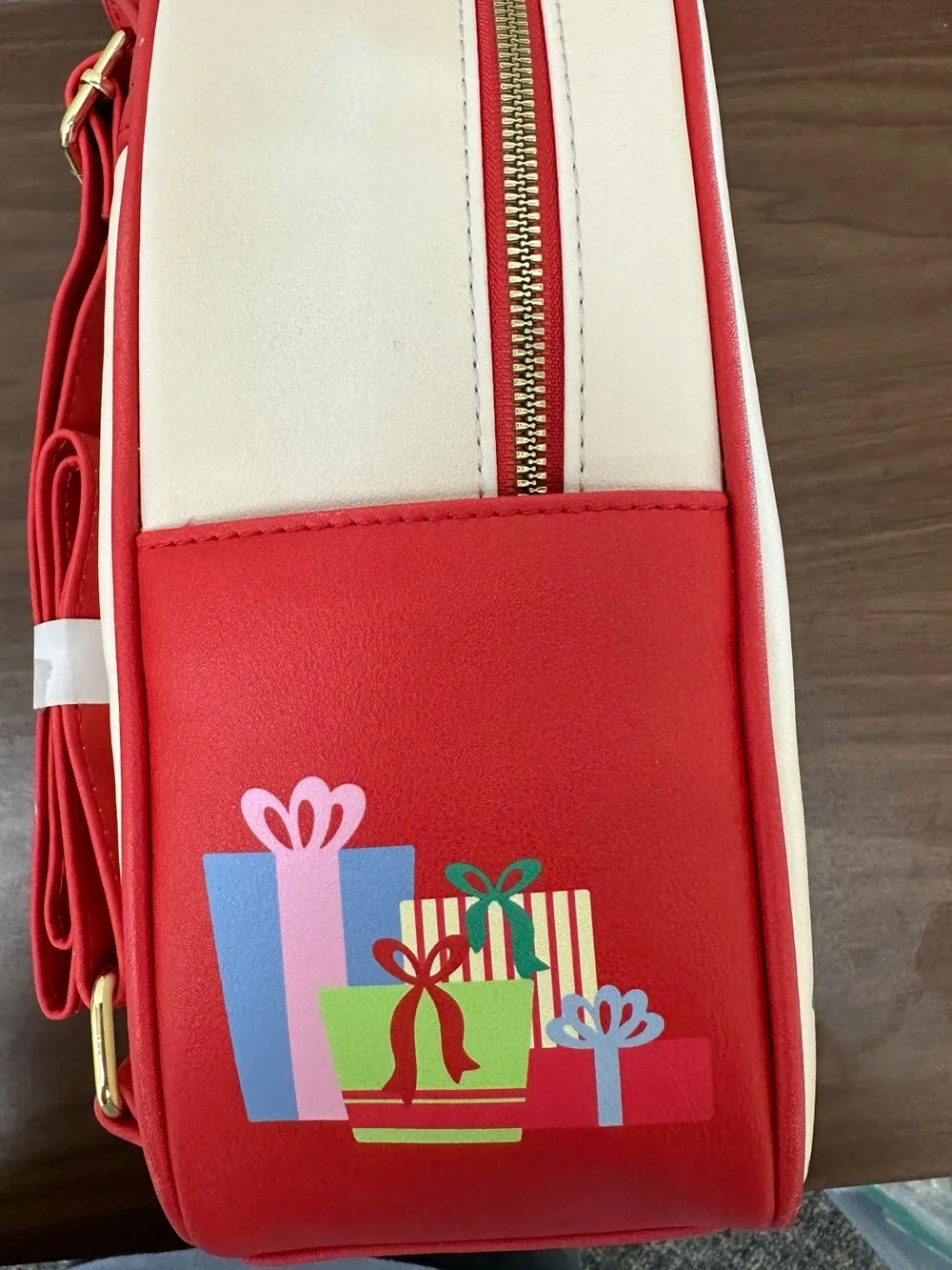 NWT Disney Holiday Winnie the Pooh Christmas Tree Mini Backpack - Red Trim